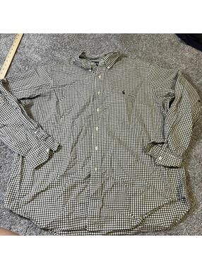 Ralph Lauren Men’s Brown and White Button Down Shirt size XL